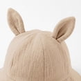 thumbnail image 6 of Kids Girls Cotton Sun Hat Kids Bucket Hat Khaki Summer Outdoor Breathable Hat with Adjustable Chin Strap,Size Free Size, 6 of 6
