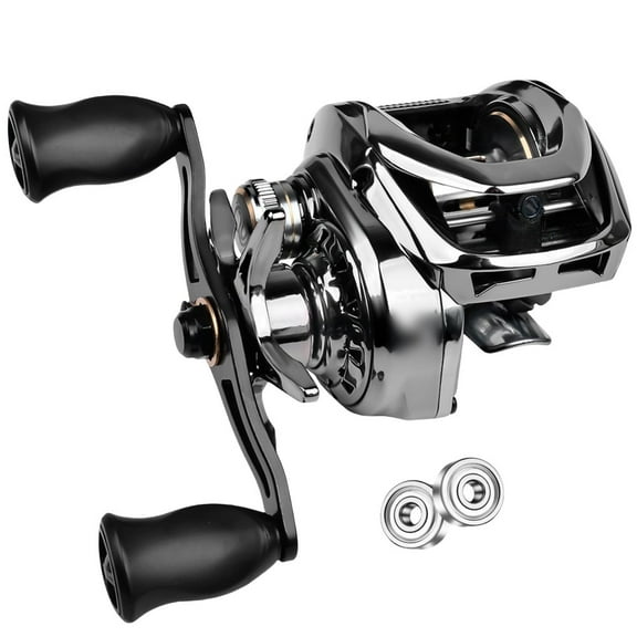 qiya 7.2:1 Baitcasting Fishing Reel Metal Bearings Bait Caster Reel High-Speed Gears