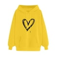 thumbnail image 2 of jsaierl Hoodies for Women Plus Size Heart Graphic Hoodies Sweatshirts Casual Pullover Trendy Long Sleeve Top Hoodie, 2 of 4