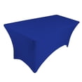 thumbnail image 4 of Cubierta de Cama Elástica de Extensión Especial, Sábana de Mesa Estirable para Salón de Maquillaje de Cama de Pestañas Profesional Azul Macarena Mantel rectangular, 4 of 6