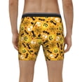 thumbnail image 2 of Men's Boxer Briefs, halloween pumpkins bat cat Soft and Breathable Mens Underwear Boxer Briefs With Widen Waist, 2 of 5