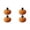 Orange, variant on HonestMatter Crochet Pumpkin Ornament, Hand Knitted Fall Tabletop Decor, Soft Farmhouse Pumpkin Figurine for Halloween Thanksgiving Mantel, Orange, 2 Pack