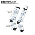 thumbnail image 2 of Naloa Sea Animals Thigh High Socks Extra Long Stretchy Sock Women Over Knee High Opaque Stocking Daily Wear, 2 of 6
