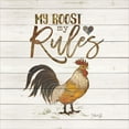 thumbnail image 2 of Gango Home Decor Country-Rustic My Roost, My Rules & Holy Cow I Love Farming; Two 12x12in Art Prints in White Frames, 2 of 5