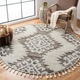 SAFAVIEH Moroccan Tassel Shag MTS652A Ivory /Brown Rug