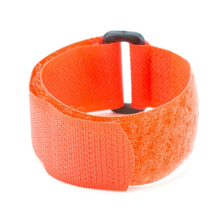 12 x 1 1/2 Inch Heavy-Duty Orange Cinch Strap - 2 Pack - Secure™ Cable Ties