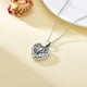 thumbnail image 3 of Collar SOULMEET con medallón de elefante en forma de corazón de plata 925, 3 of 6
