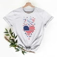 thumbnail image 2 of Summer Clean Womens 4Th Of July Patriotic Shirt American Flag Graphic Short Sleeve Tops Crew Neck Tee Shirts Independence Day T-Shirts Pullover Sweater Blouses Lounge Breathable Blouses 2025, 2 of 6