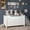 White, variant on 39.4" Kids Wooden Toy Box Storage Bench with Safety Hinged Lid for Ages 3 , Toy Chest, Sturdy Entryway Storage Chest with Safety Hinges, Retro Storage Trunk for Living Room, Bedroom, Dark Brown