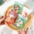 thumbnail image 3 of Bolsas para galletas navideñas Gardenne, bolsas para dulces de muñeco de nieve, paquete de recuerdo de fiesta de dulces navideños, golosinas de EVA de grado alimenticio, varios diseños, paquete de, 3 of 8