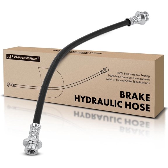 A-Premium Rear Driver or Passenger Brake Hydraulic Hose Compatible with Select Nissan Models - 200SX 1995-1998, Sentra 1995-1999, 1.6L - Replace# 462148B700