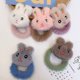 thumbnail image 3 of Lindas pequeñas bandas elásticas para el cabello para el cabello de las mujeres, oso conejito Rana pato lazos de felpa para el cabello para niñas adolescentes niños Xemadio WRMH-1654-11, 3 of 3