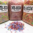 thumbnail image 2 of New1000Pcs/coloridas bandas desechables para el cabello Scrunchie Girls banda de goma elástica Cola de Caballo accesorios para el cabello lazos para el cabello Dengxun unisex, 2 of 2