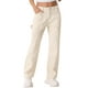 thumbnail image 1 of Pantalones Cargo INSPIRE CHIC para mujer, de cintura alta, estilo Y2K, pantalones casuales con bolsillos, color beige M, 1 of 1