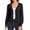 Black, variant on Women's Cardigans Sweaters,Cropped Shrug Bolero,Striped Textured V Neck Long Sleeve Button Winter Sweater Top