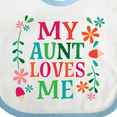 thumbnail image 4 of Inktastic My Aunt Loves Me Niece Boys or Girls Baby Bib, 4 of 4