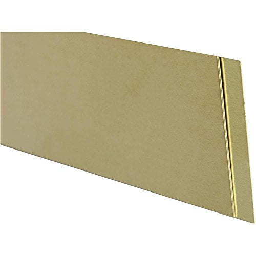 K & S Precision Metals 8240 0.032 x 0.25 x 12 L in. Brass Strip