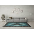 thumbnail image 3 of Ahgly Company Indoor Square Persian Light Blue Traditional Area Rugs, 3' Square, 3 of 4