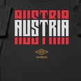 thumbnail image 2 of Umbro Men's Austria Stacked Soccer T Shirt (Black, S-XXXL), 2 of 4