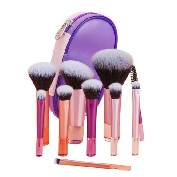 SeaAZqurtles Makeup Brushes 10pcs Set for Precise Application Travel Friendly New D7 G8B9