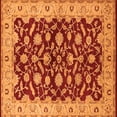 thumbnail image 1 of Ahgly Company Indoor Square Oriental Orange Traditional Area Rugs, 8' Square, 1 of 4