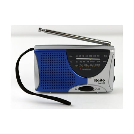 Kaito KA802 AM FM Super Pocket Size Radio, Small Size AM/FM