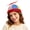 Red, variant on Funny Propeller Hat with Detachable Spinning Top Spiral Bamboo Dragonfly Baseball Cap Women Men Party Hat for Unisex