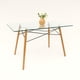 thumbnail image 5 of Set de comedor Mundo In cristal 120 cm Oslo y 4 sillas Eames Negro base Nogal, 5 of 9
