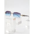 thumbnail image 2 of Men Ombre Lens Rimless Sunglasses, 2 of 5