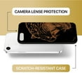 thumbnail image 6 of Case Yard Wooden Case for iPhone-SE Soft TPU Silicone cover Slim Fit Shockproof Wood Protective Phone Cover for Girls Boys Men and Women Supports Wireless Charging Roaring Tiger Design, 6 of 7