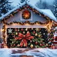 thumbnail image 2 of Christmas Background Cloth for Photography 400 cm x 180 cm Polyester Hanging Festive Garage Decor with Rope, 2 of 6