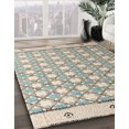 thumbnail image 3 of Ahgly Company Machine Washable Indoor Rectangle Abstract Khaki Green Area Rugs, 5' x 7', 3 of 7