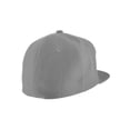 thumbnail image 4 of Top Headwear Plain Flat Bill Fitted Hat, Lt Grey 7 5/8, 4 of 4