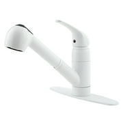 Pfister Pfirst Series 1-Handle Pull-Out Kitchen Faucet in White