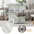 thumbnail image 6 of Sage Green Eucalyptus Leaves Outdoor Waterproof Pillow Covers, Spring Summer Country Plants Decorative Square Throw Pillowcase Sofa Cushion Sham for Patio/Couch/Chair, 16"x16" 2 Pack, 6 of 8