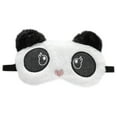 thumbnail image 1 of 1 Pc Creative Eye Patch Plush Shading Patch Cartoon Snap Eye Mask (Black), 1 of 8