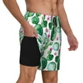 thumbnail image 3 of Haiem Cactus Plants Men'S Quick-Dry Swim Trunks: Comfortable Beach Shorts With Mesh Lining And Pockets - Ideal For Swimming And Sunbathing Xx-Large, 3 of 9
