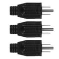thumbnail image 3 of Dayesque 3pcs Electrical Plugs 15a Standard Plug Replacement 3 Prong Electrical Plug For Extension Cord Repair Replacement Plug US Plug, 3 of 8