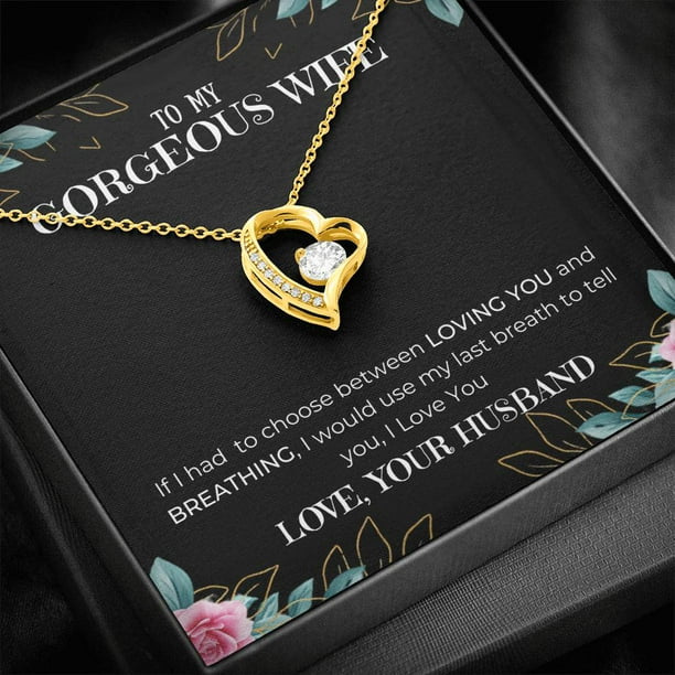 To My Wife Loving You Forever Love Necklace Walmart