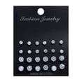 thumbnail image 3 of Earrings for Women Women Earrings New 12 Pairs/Set Crystal Zircon Stud Earrings Set for Women, 3 of 9