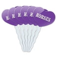 thumbnail image 1 of Horses Heart Love Cupcake Picks Toppers - Set of 6, 1 of 1