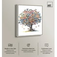 thumbnail image 2 of Butterfly Tree Colorful Canvas Wall Art by Art Remedy, Silver Floater Frame, 24"x30", 2 of 7