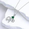 thumbnail image 3 of SOULMEET Elephant Necklace Birthstone Elephant Pendant Necklace for Women, 3 of 10