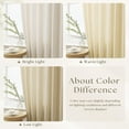 thumbnail image 2 of ASWZXCFGV Sage Green Linen Sheer Curtains 96 Inches Long Memory Shape Trained Pleated Curtain for Living Room with Hooks Rings Back Tab Pinch Pleat Drapes 96 Inch Length for Boho Bedroom, 2 of 9