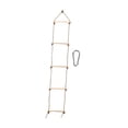 thumbnail image 2 of DYNWAVECA Climbing Rope Ladder Kids Climbing Game Hanging Ladder for Outdoor Treehouse with Hook, 2 of 10