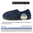 Diabetic Slippers Shoes for Men Arthritis Edema Adjustable Closure