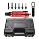 thumbnail image 4 of Adaptador de remache eléctrico de Taladro Inalámbrico con llave de Estuche de transporte, Kit adaptador de taladro de tuerca de remache portátil para Mandriles métricos 6, 4 of 9