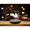 thumbnail image 2 of Discus Thrower 3D Engraved Crystal Award - Elegant Desktop Trophy for Disc Throw Athletes, 2 of 6
