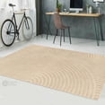 thumbnail image 5 of Teppich Homes Soft Handmade Cream Wool Tufted Geometric Pattern Rug 11x12 - Perfect for Living Room And Hallway, 5 of 7