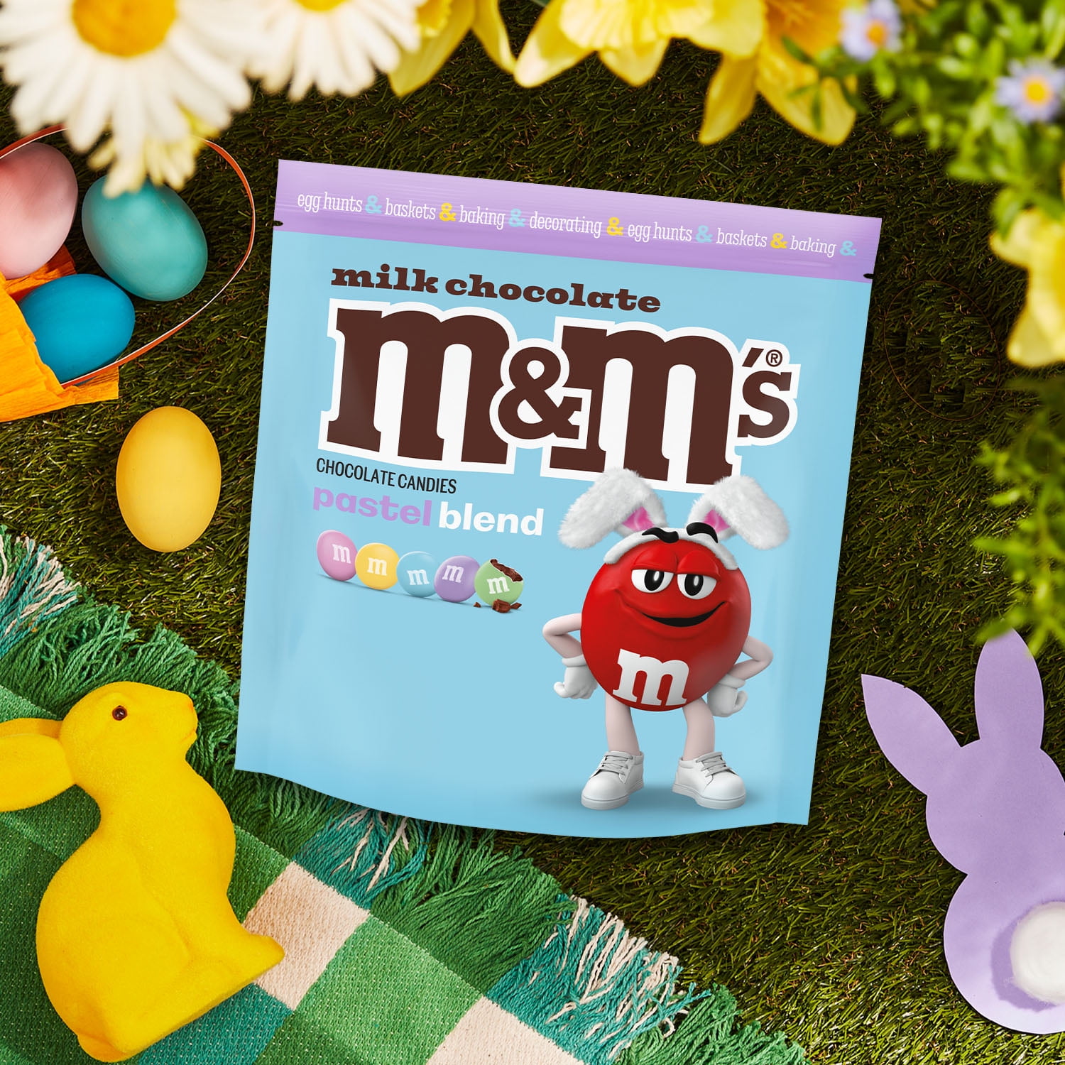 M&M's Milk Chocolate Pastel Blend Easter Candy - 38 oz Bulk Bag